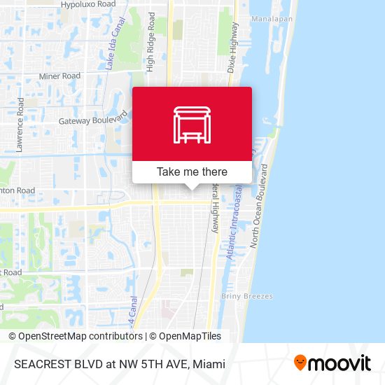 SEACREST BLVD at  NW 5TH AVE map