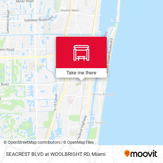 SEACREST BLVD at  WOOLBRIGHT RD map