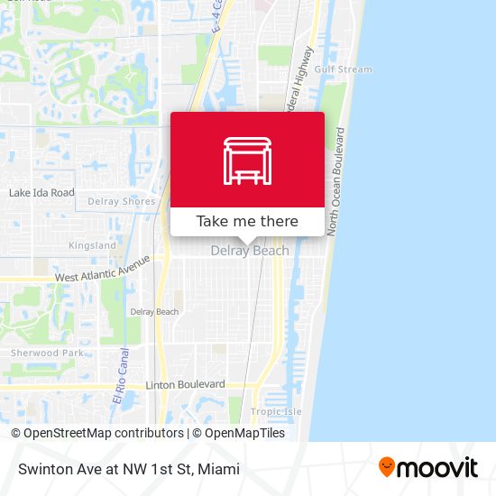 Swinton Ave at  NW 1st St map