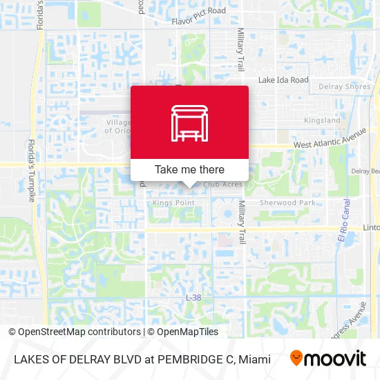LAKES OF DELRAY BLVD at  PEMBRIDGE C map
