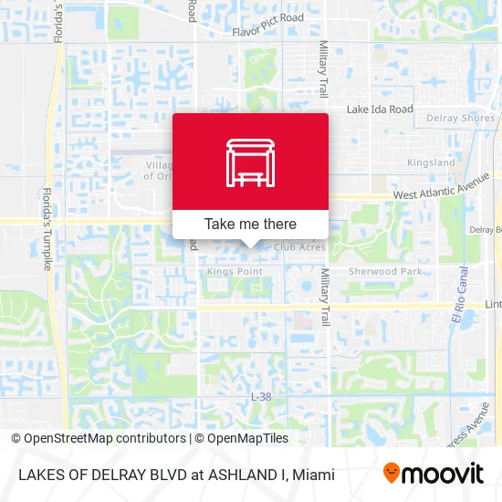 LAKES OF DELRAY BLVD at  ASHLAND I map