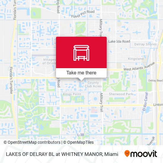 LAKES OF DELRAY BL at WHITNEY MANOR map