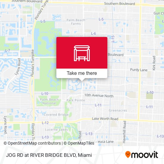 Mapa de JOG RD at RIVER BRIDGE BLVD