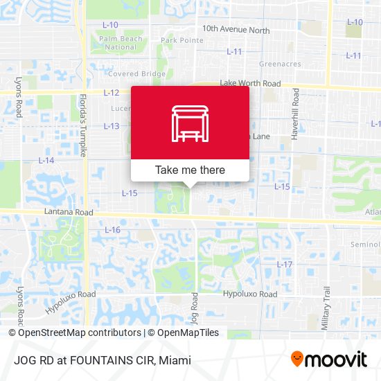 JOG RD at FOUNTAINS CIR map