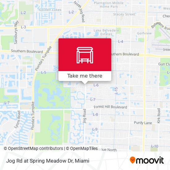 Jog Rd at Spring Meadow Dr map
