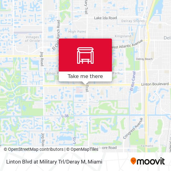 Linton Blvd at Military Trl / Deray M map