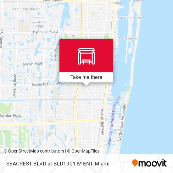 SEACREST BLVD at BLD1901 M ENT map