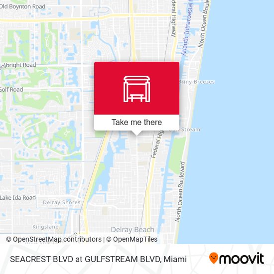 Mapa de SEACREST BLVD at GULFSTREAM BLVD