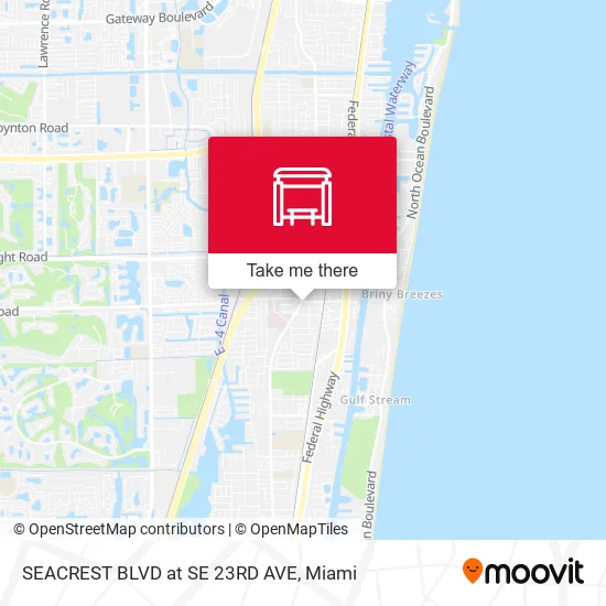 Mapa de SEACREST BLVD at SE 23RD AVE
