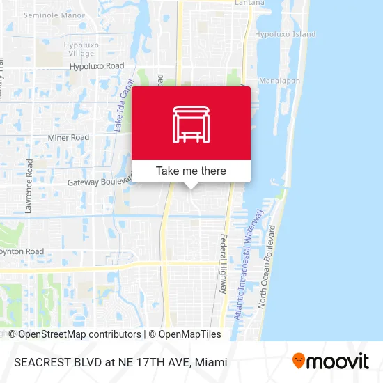 SEACREST BLVD at NE 17TH AVE map