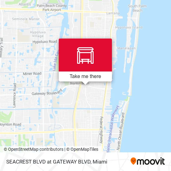 SEACREST BLVD at GATEWAY BLVD map