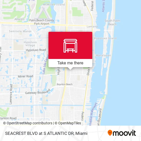 SEACREST BLVD at S ATLANTIC DR map