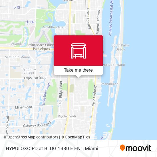 Mapa de HYPULOXO RD at BLDG 1380 E ENT