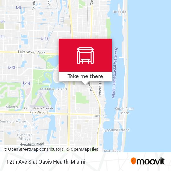 12th Ave S at Oasis Health map