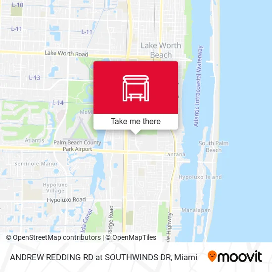 ANDREW REDDING RD at SOUTHWINDS DR map