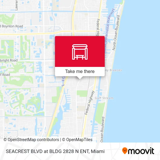 SEACREST BLVD at BLDG 2828 N ENT map