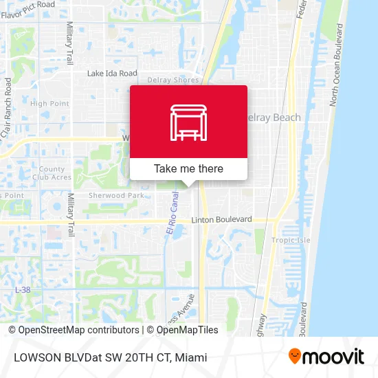 LOWSON BLVDat SW 20TH CT map