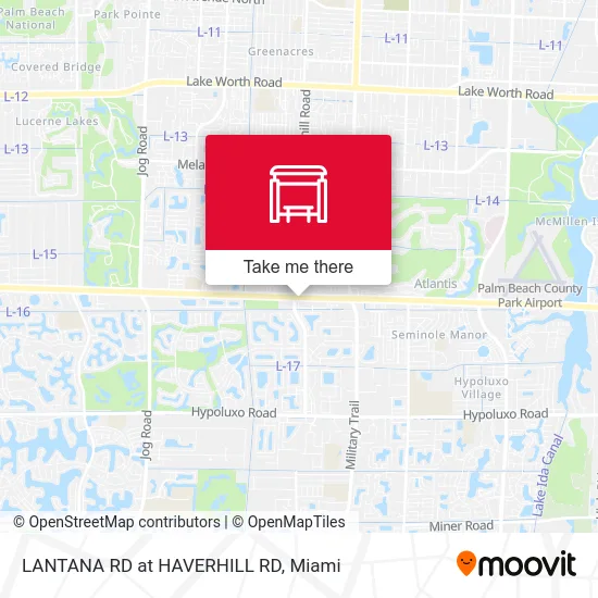 LANTANA RD at  HAVERHILL RD map