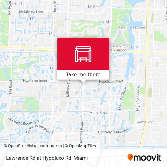 Lawrence Rd at Hypoluxo Rd map