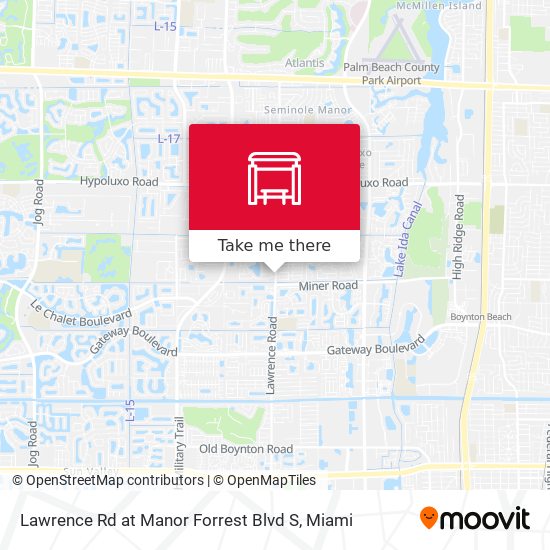 Mapa de Lawrence Rd at  Manor Forrest Blvd S