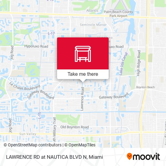 LAWRENCE RD at  NAUTICA BLVD N map