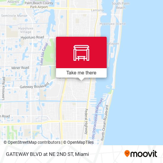 GATEWAY BLVD at NE 2ND ST map