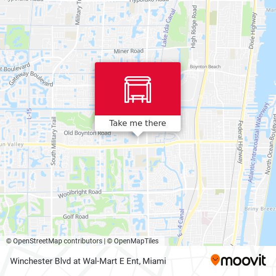 Winchester Blvd at Wal-Mart E Ent map