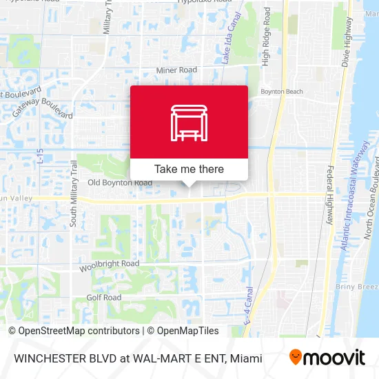 WINCHESTER BLVD at WAL-MART E ENT map