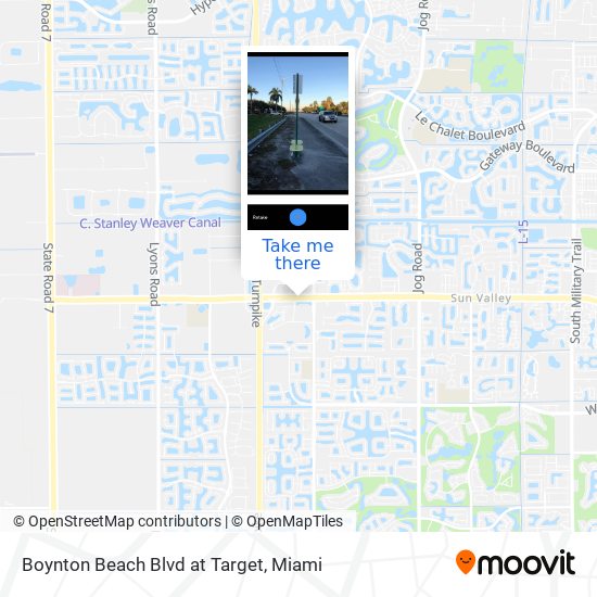 Boynton Beach Blvd at Target map