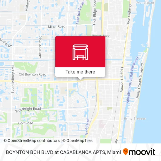 BOYNTON BCH BLVD at CASABLANCA APTS map