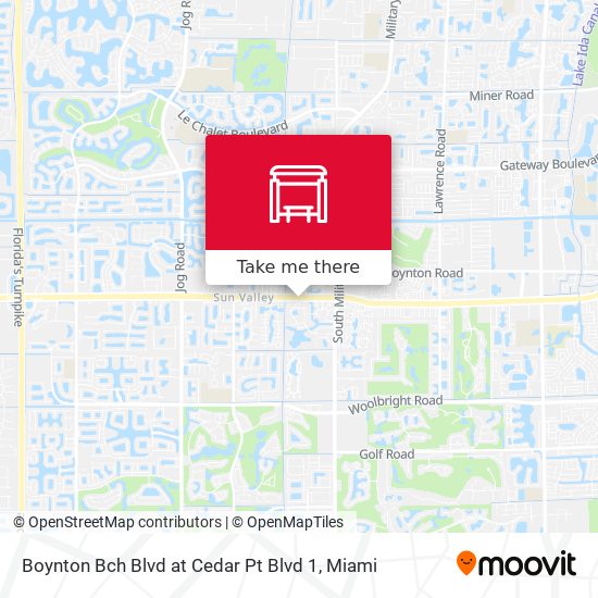 Mapa de Boynton Bch Blvd at Cedar Pt Blvd 1