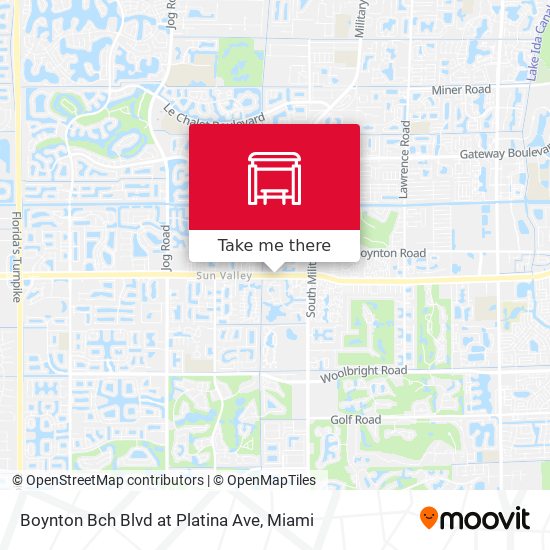 Mapa de Boynton Bch Blvd at Platina Ave