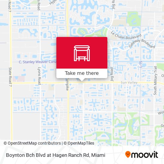 Mapa de Boynton Bch Blvd at Hagen Ranch Rd