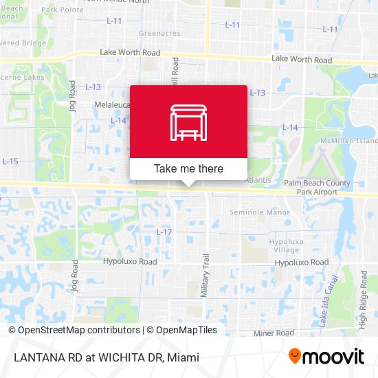 LANTANA RD at  WICHITA DR map