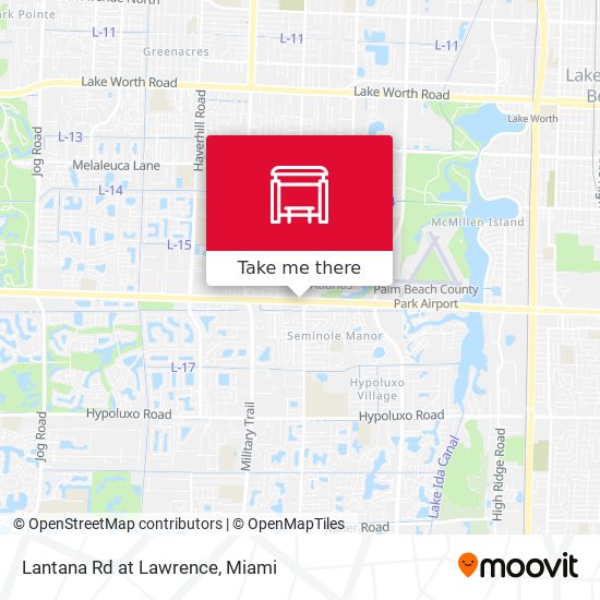 Lantana Rd at Lawrence map