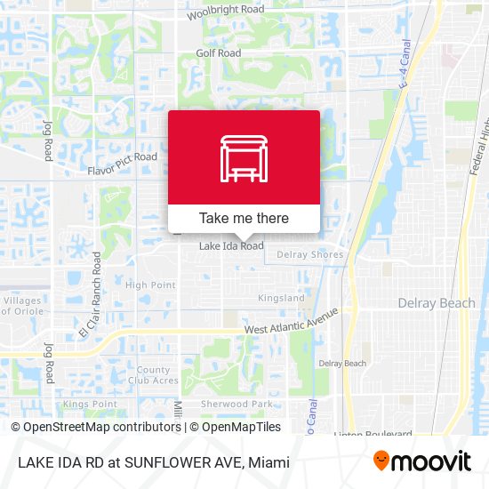 LAKE IDA RD at SUNFLOWER AVE map