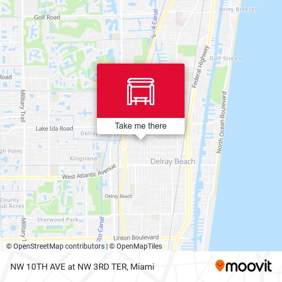 Mapa de NW 10TH AVE at  NW 3RD TER