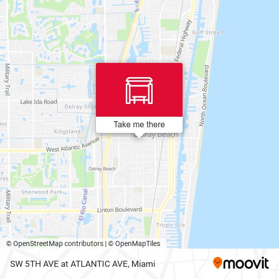 Mapa de SW 5th Ave at Atlantic Ave