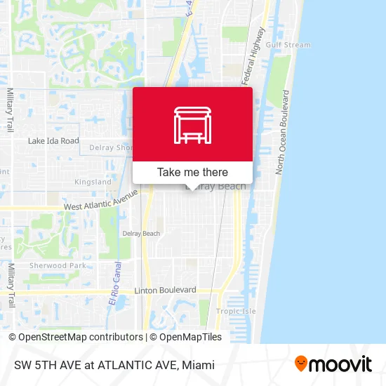 Mapa de SW 5TH AVE at ATLANTIC AVE