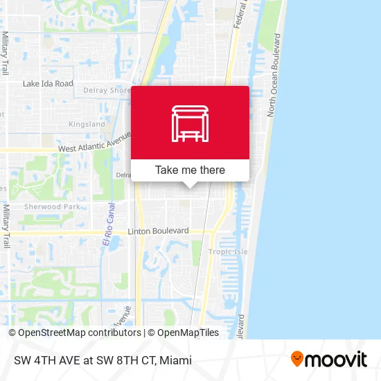 SW 4TH AVE at SW 8TH CT map