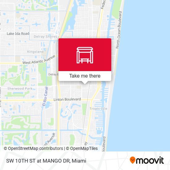 SW 10th St at Mango Dr map