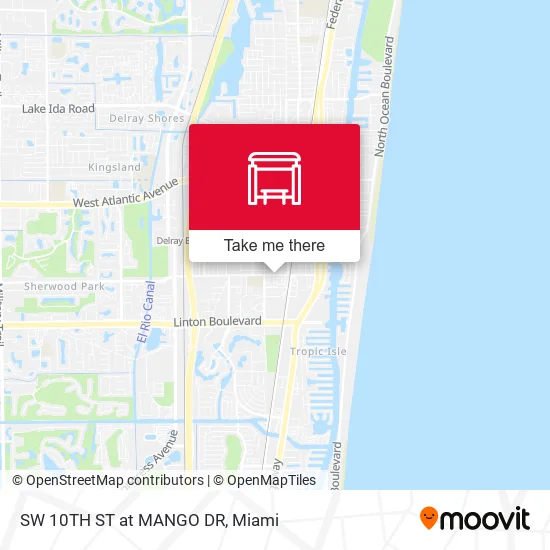 SW 10TH ST at MANGO DR map