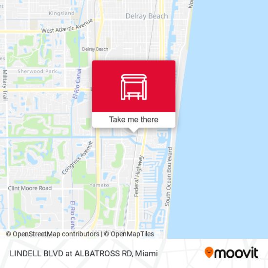 Lindell Blvd at Albatross Rd map