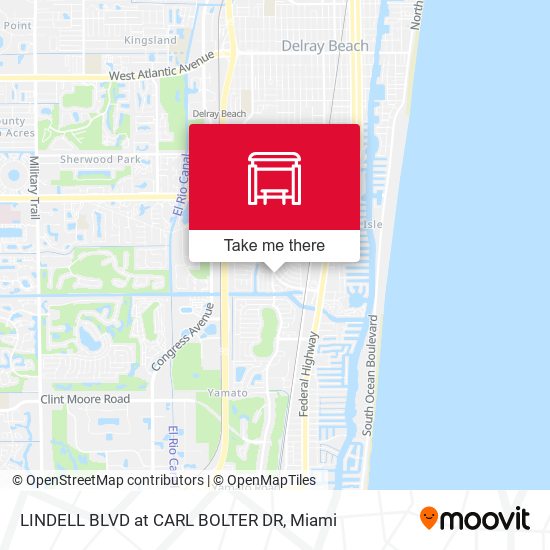 Mapa de LINDELL BLVD at CARL BOLTER DR