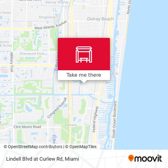 Lindell Blvd at Curlew Rd map