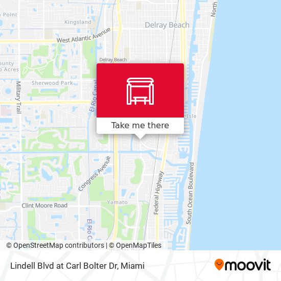 Lindell Blvd at Carl Bolter Dr map