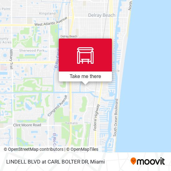 Mapa de LINDELL BLVD at CARL BOLTER DR