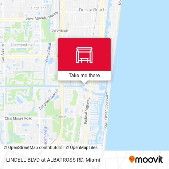 LINDELL BLVD at ALBATROSS RD map