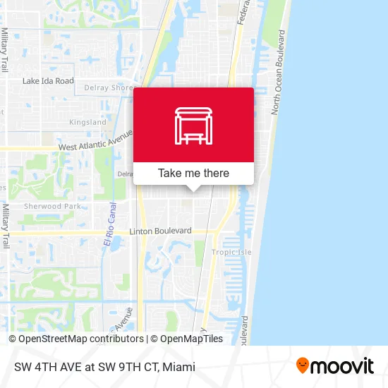 SW 4TH AVE at  SW 9TH CT map