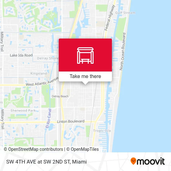 SW 4TH AVE at  SW 2ND ST map